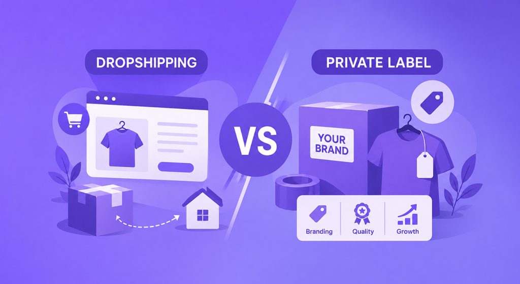 dropshipping vs private label